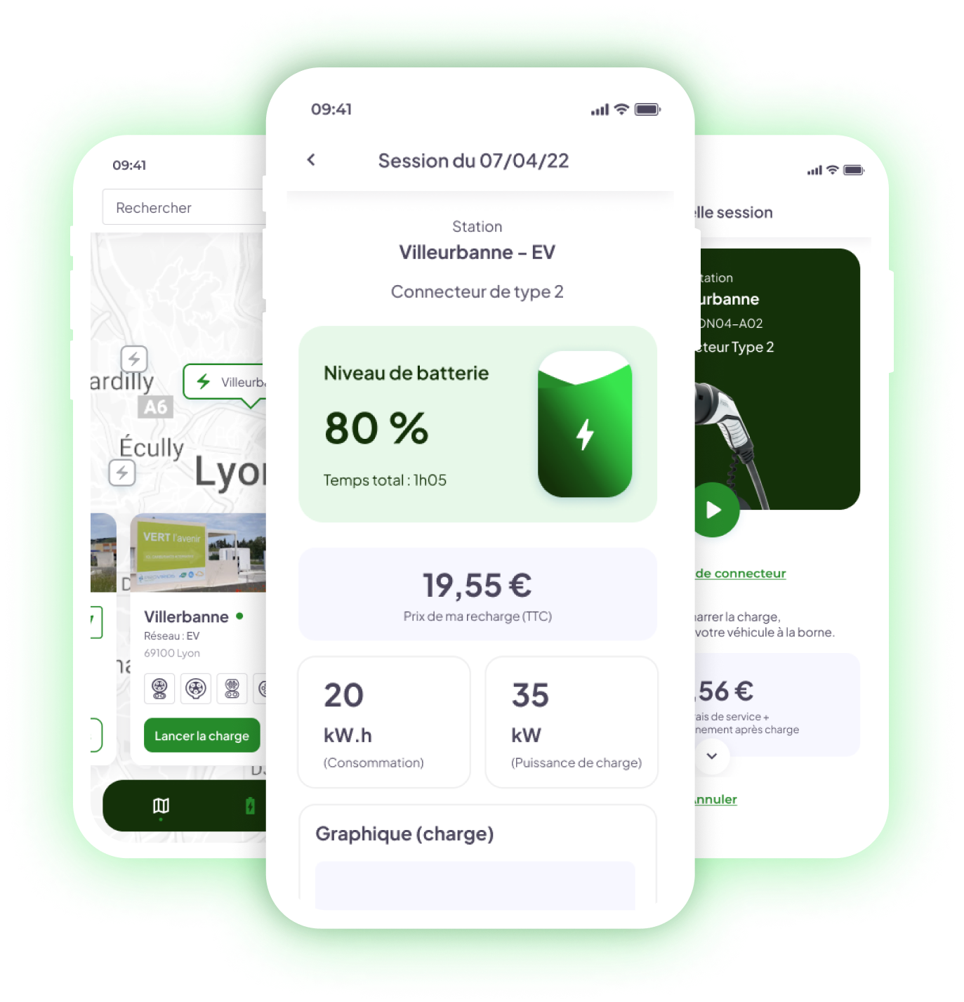 Chargekeeper-app op smartphone